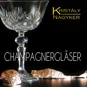 Champagner und Sektglas Black Crystal Ajka